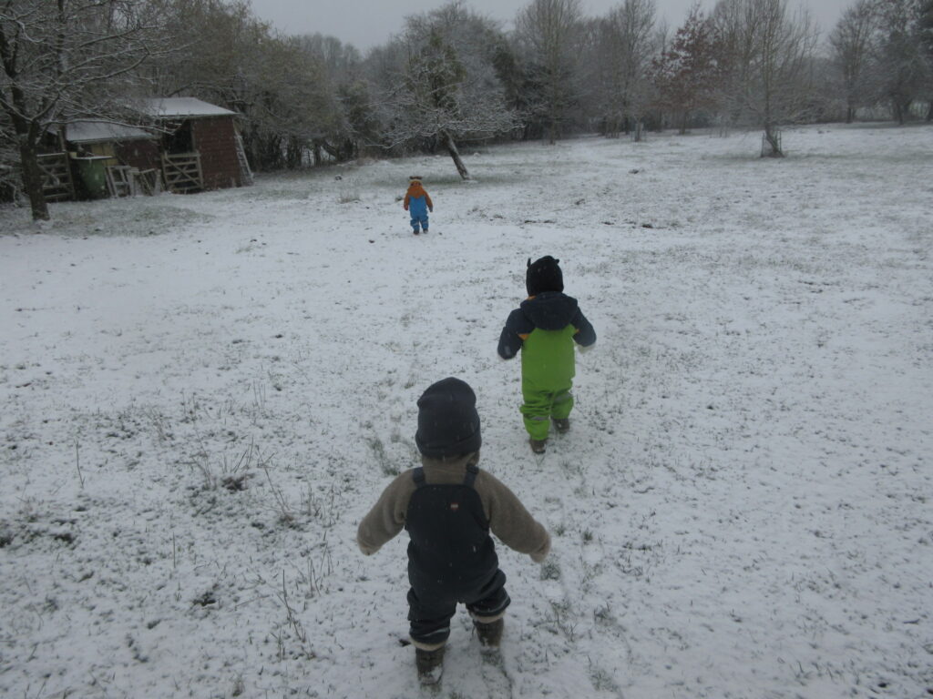 En balade sous la neige